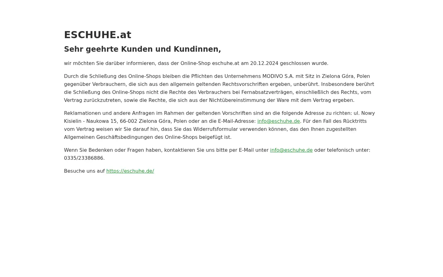 Screenshot of eschuhe.at
