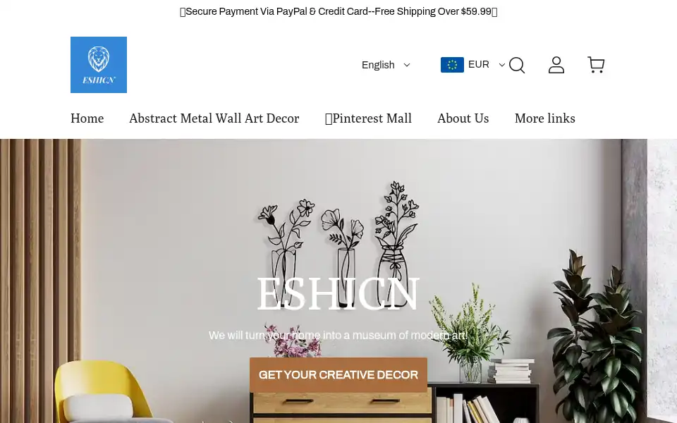 Screenshot of eshicn.com