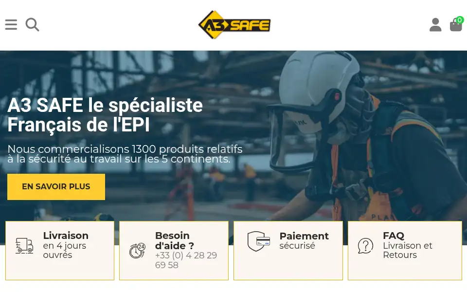 Screenshot of eshop.a3safe.com