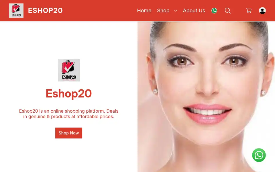 Screenshot of eshop20.com