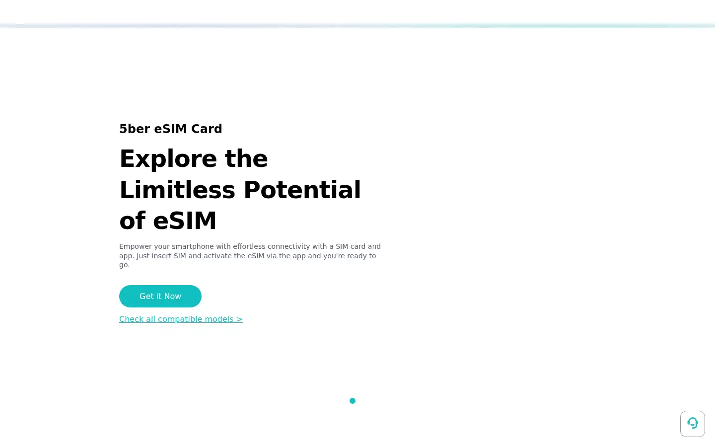Screenshot of esim.5ber.com