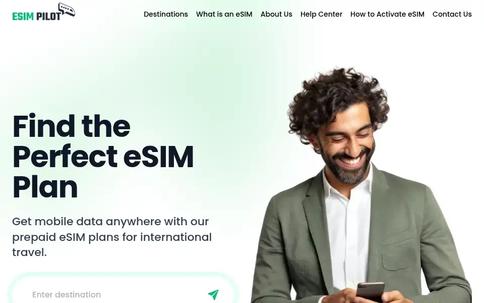 Screenshot of esimpilot.com