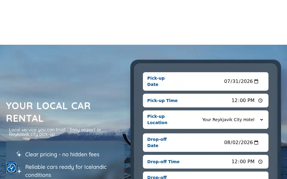 Screenshot of esjacarrental.is