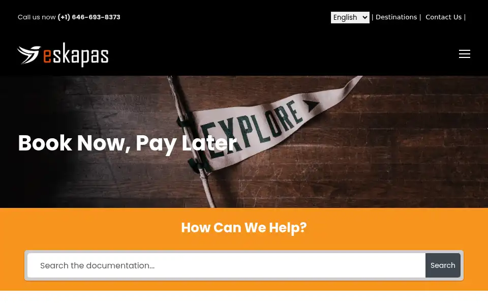 Screenshot of eskapas.com