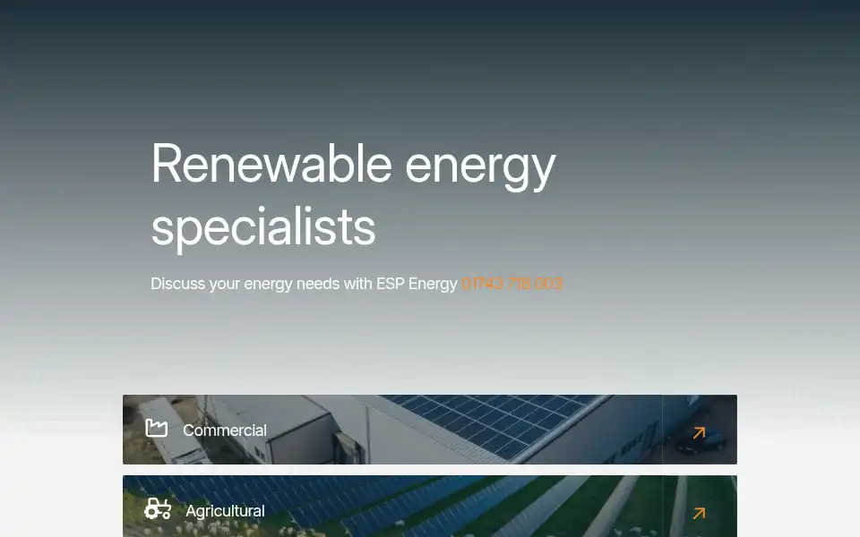 Screenshot of espenergy.co.uk