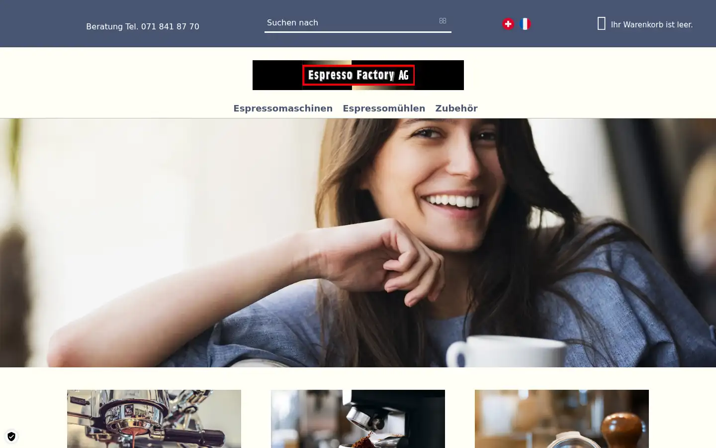 Screenshot of espresso-factory.ch