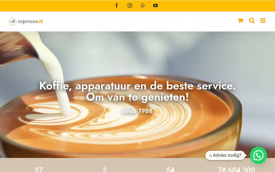 Screenshot of espresso.nl