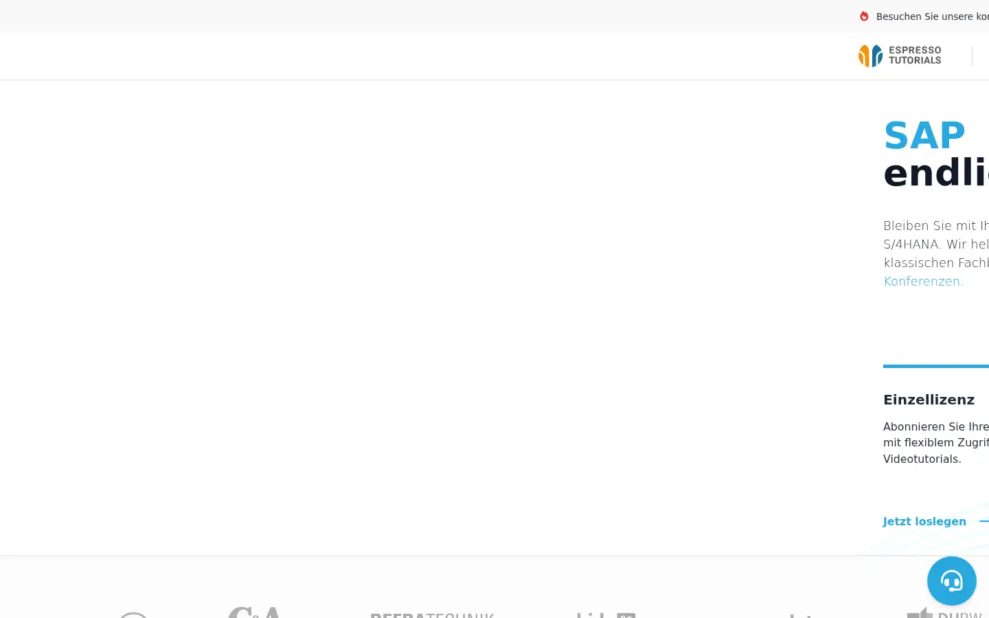 Screenshot of espresso-tutorials.de