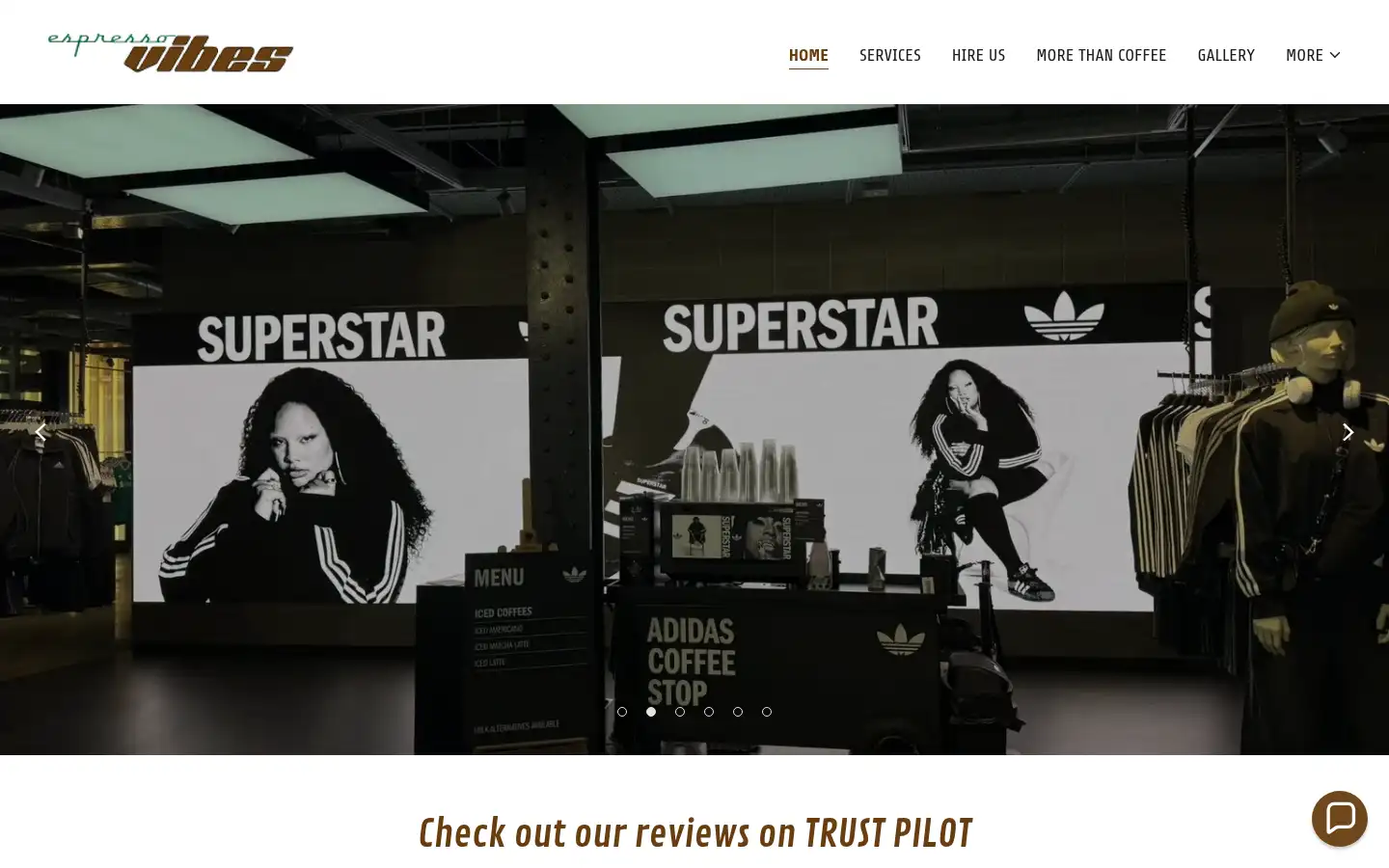 Screenshot of espressovibes.co.uk