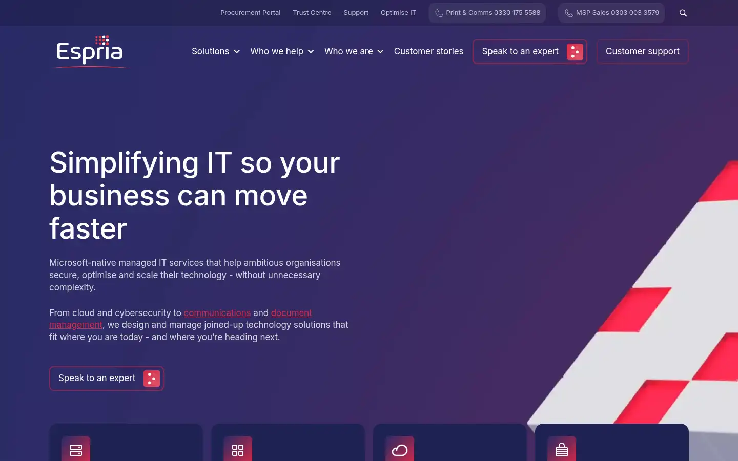 Screenshot of espria.com