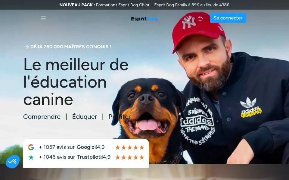 Screenshot of espritdog.com