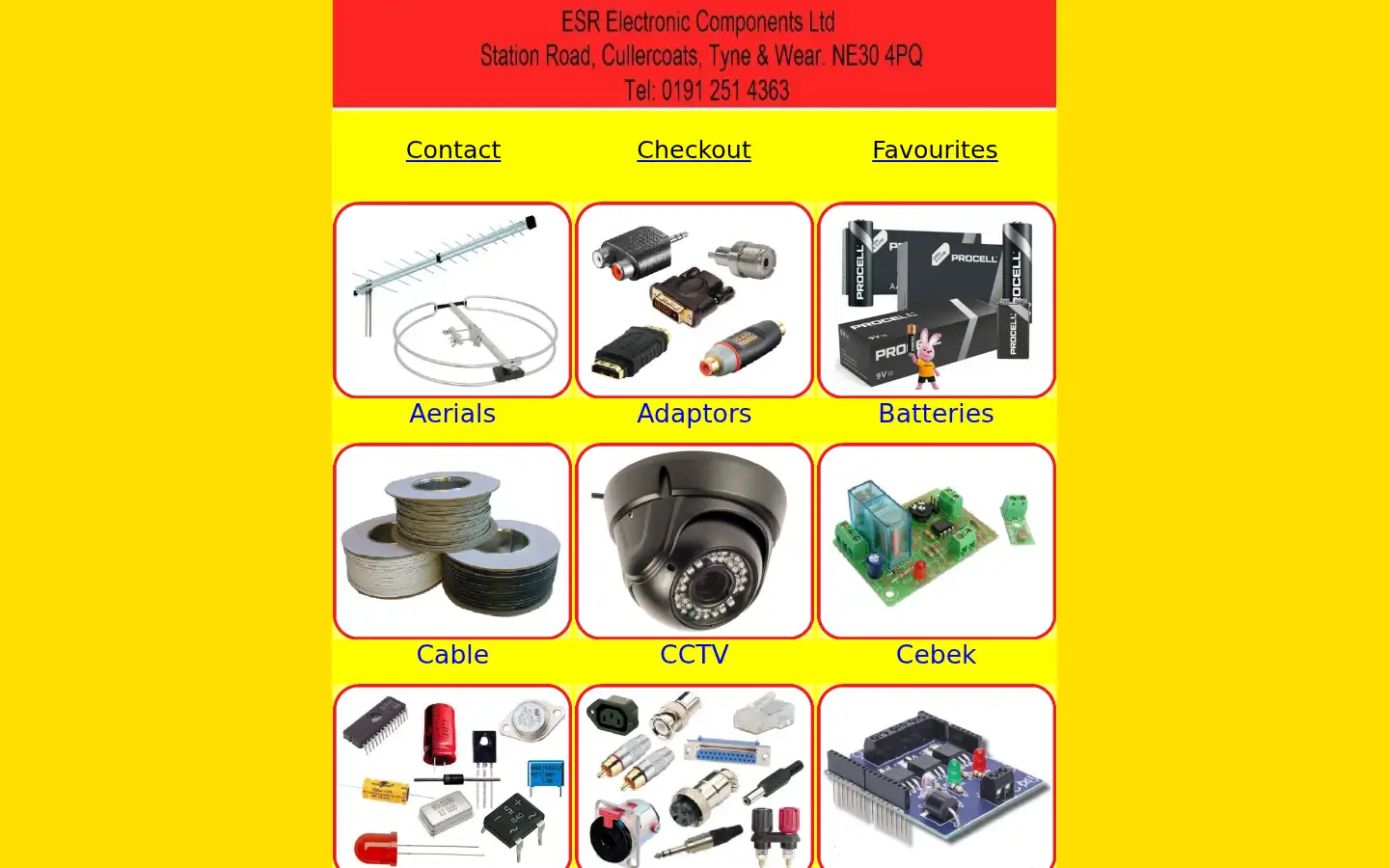 Screenshot of esr.co.uk