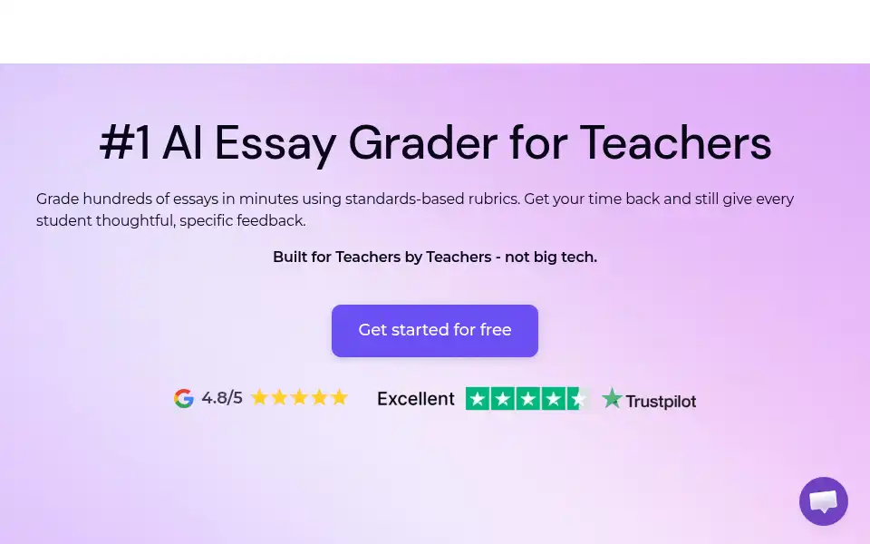 Screenshot of essaygrader.ai