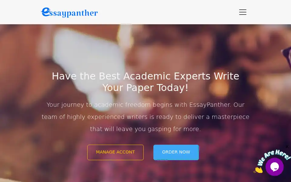 Screenshot of essaypanther.com