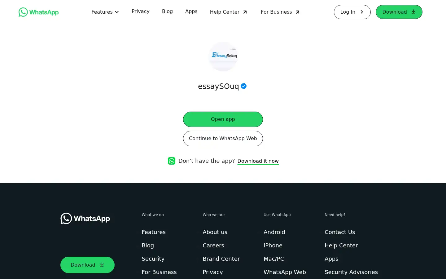 Screenshot of essaysouq.com