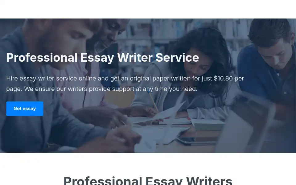 Screenshot of essaywriterservice.us.com