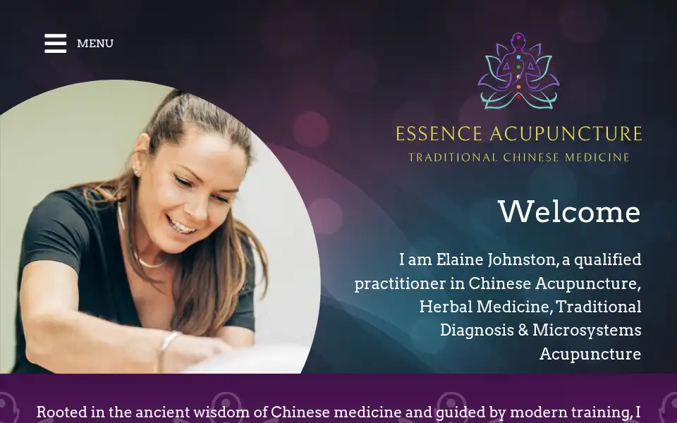 Screenshot of essence-acupuncture.co.uk