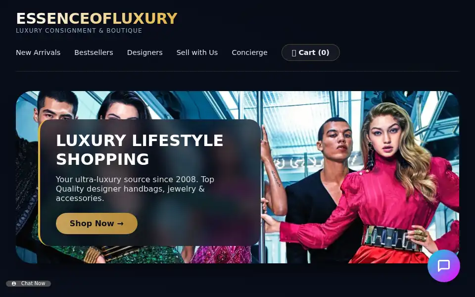 Screenshot of essenceofluxury.cn