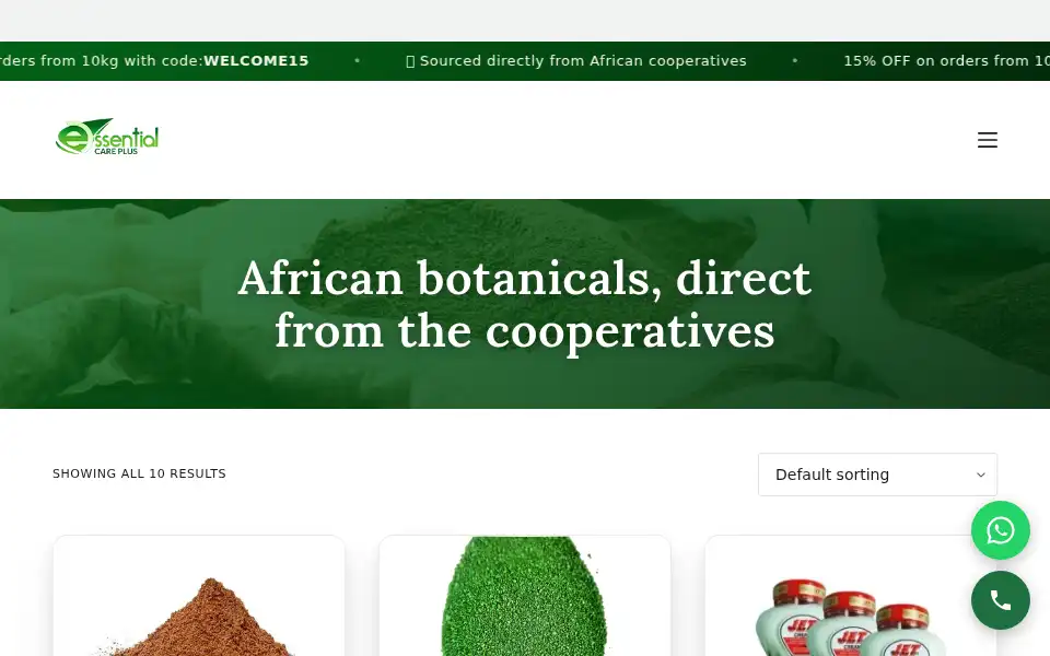 Screenshot of essentialcareplus.com