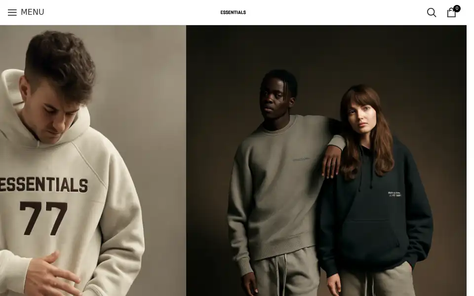 Screenshot of essentialsfearofgod.us