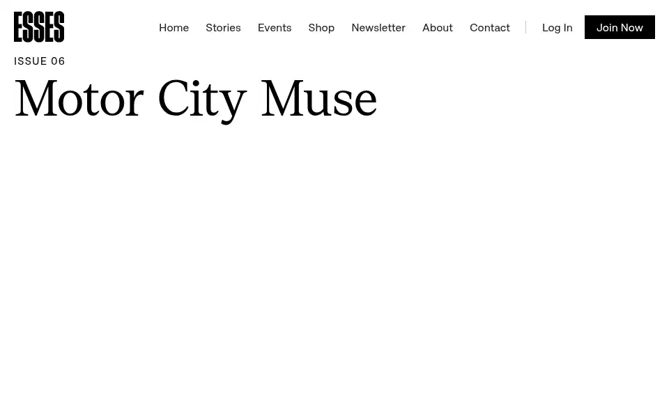 Screenshot of essesmag.com
