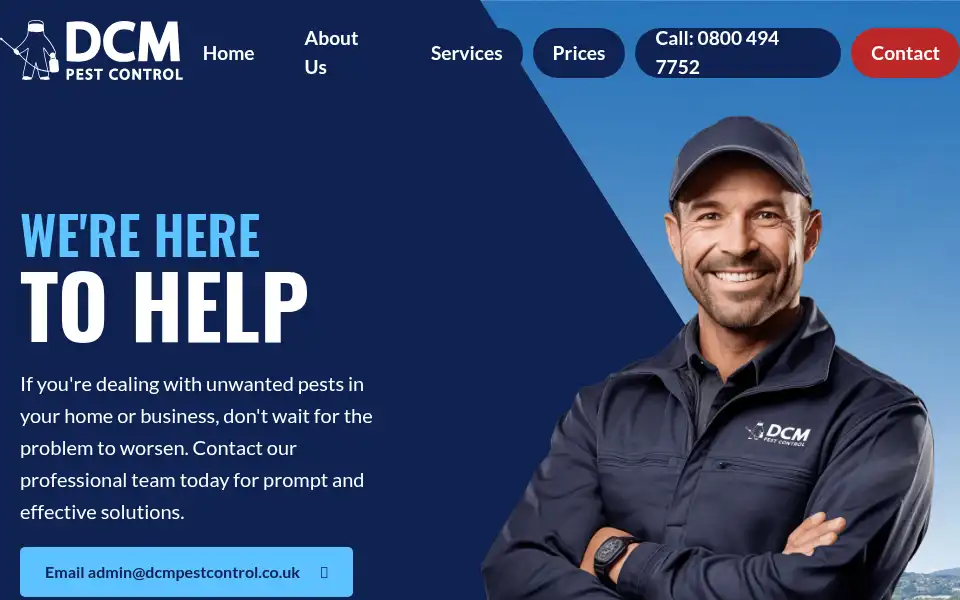 Screenshot of essex-wasp-nest-removal.co.uk