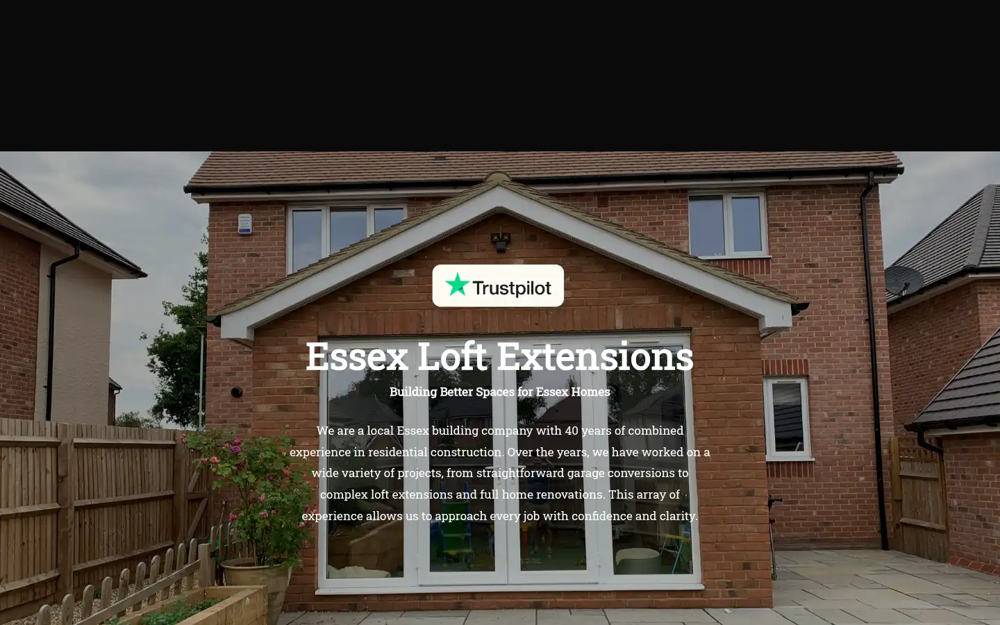 Screenshot of essexloftextensions.co.uk