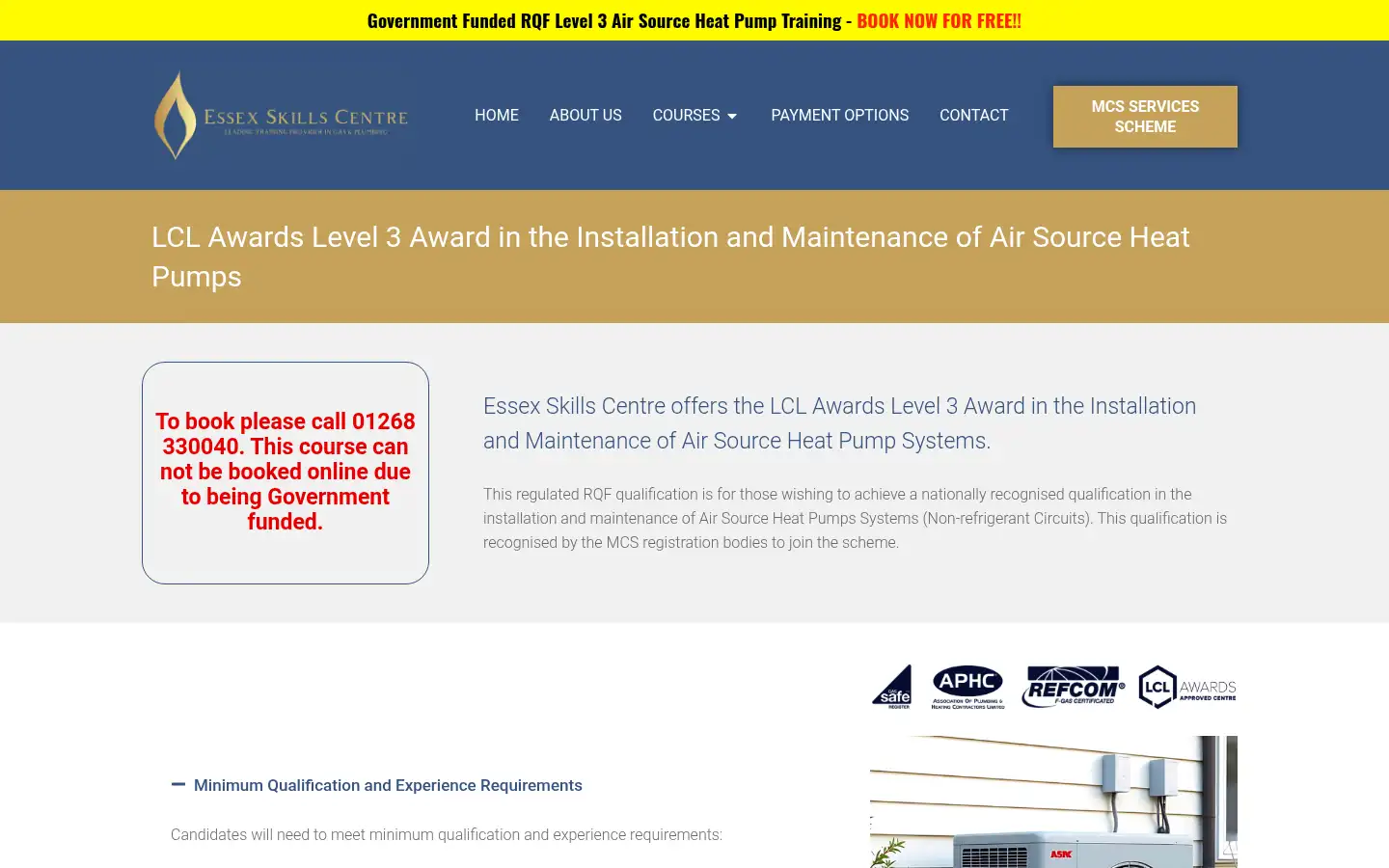 Screenshot of essexskills.co.uk