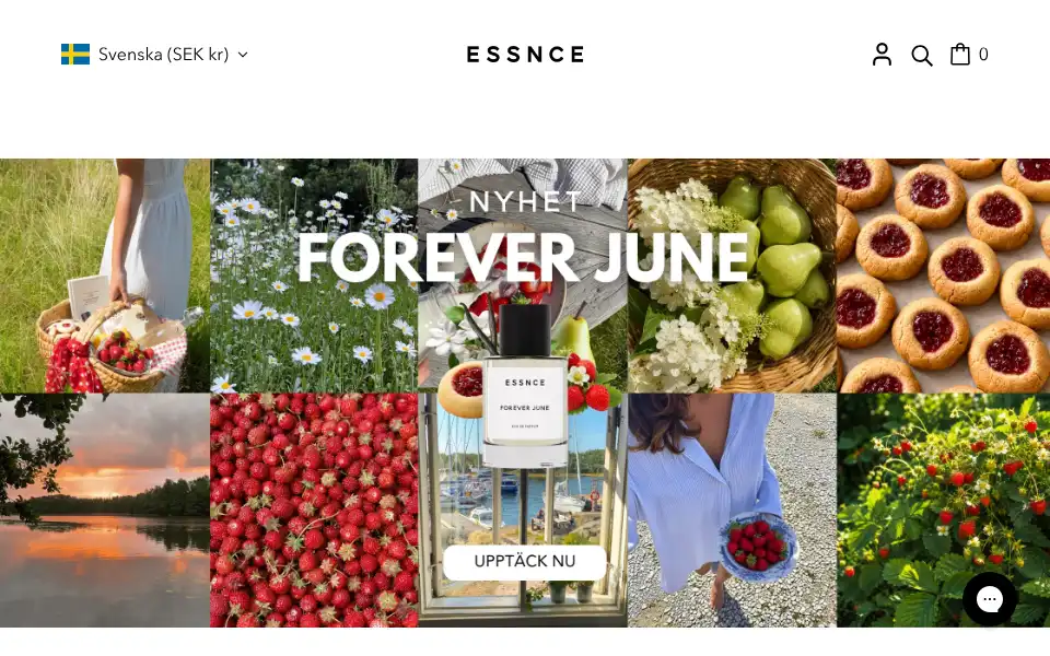 Screenshot of essnce.se