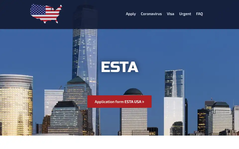 Screenshot of esta-evisa.co.uk