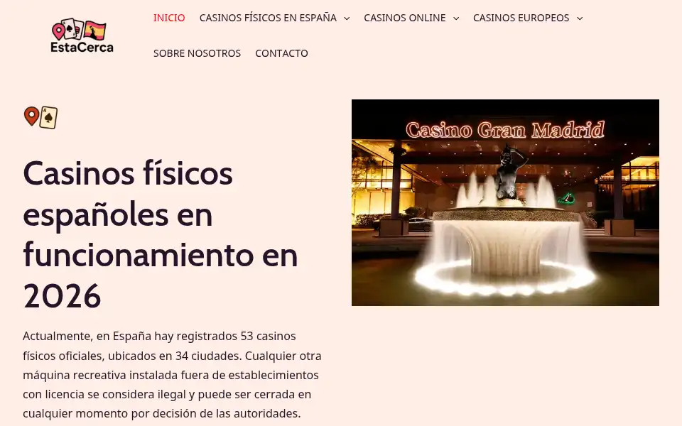 Screenshot of estacerca.com