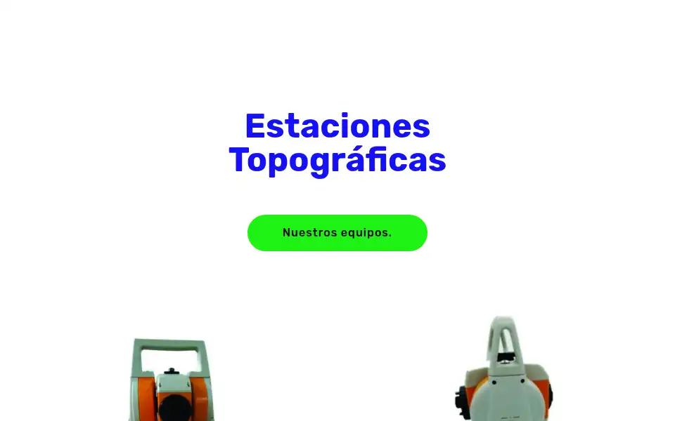 Screenshot of estacionestopograficas.com