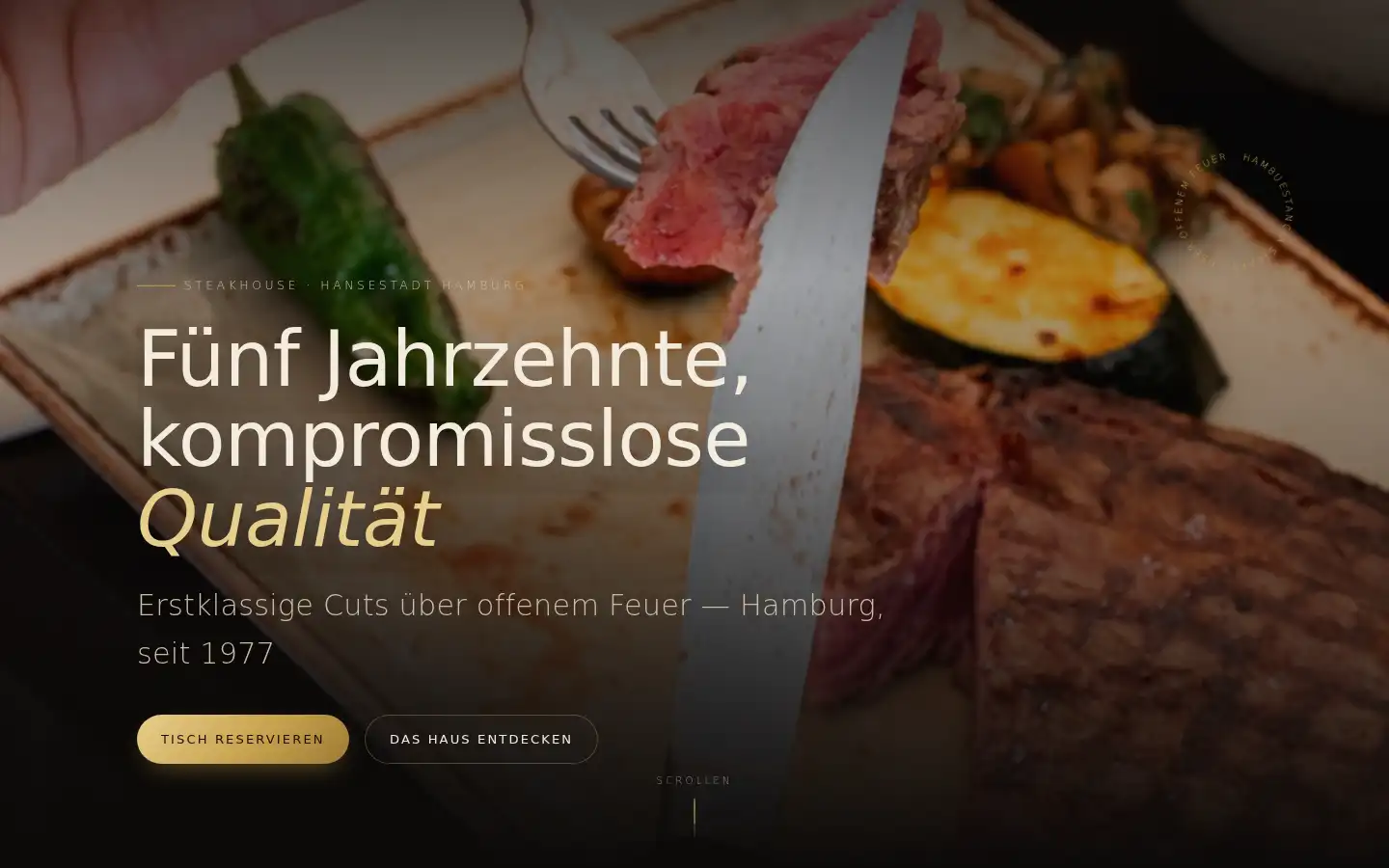 Screenshot of estancia-steaks.de