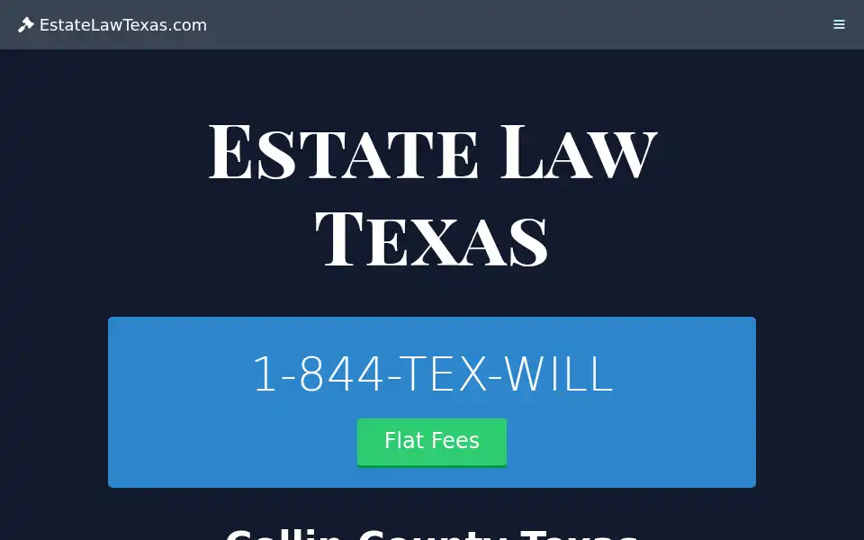 Screenshot of estatelawtexas.com
