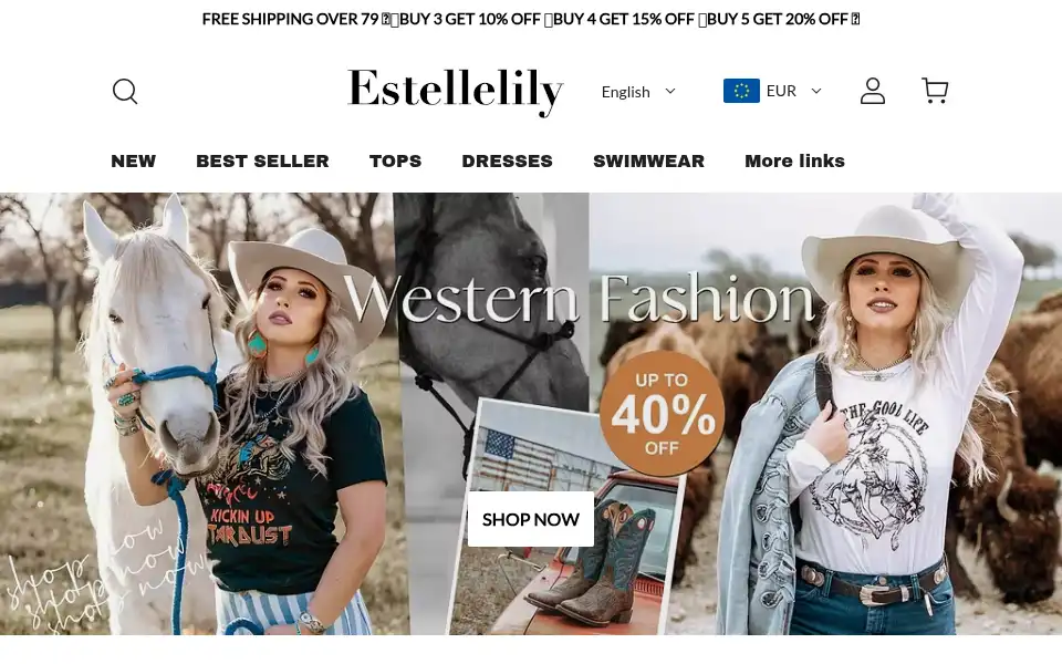 Screenshot of estellelily.com