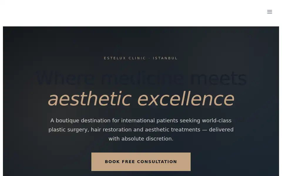 Screenshot of esteluxclinic.com