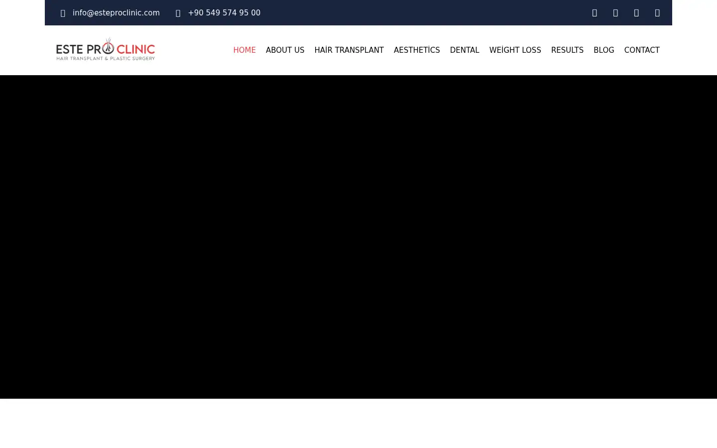 Screenshot of esteproclinic.com