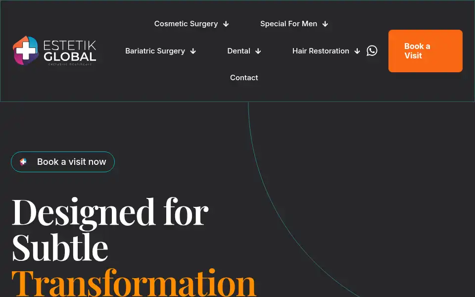 Screenshot of estetikglobal.com