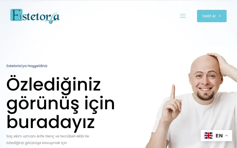 Screenshot of estetoria.com