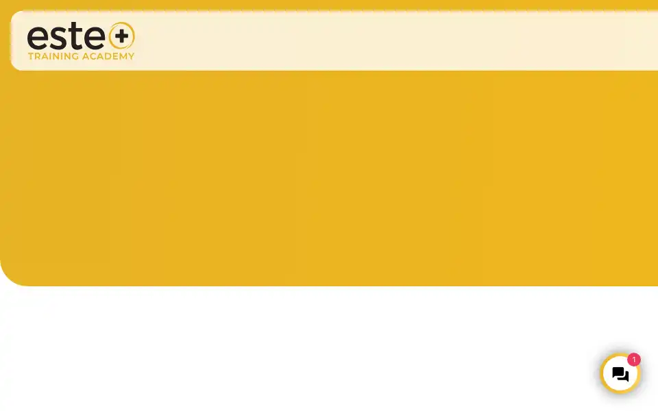Screenshot of estetrainingacademy.com