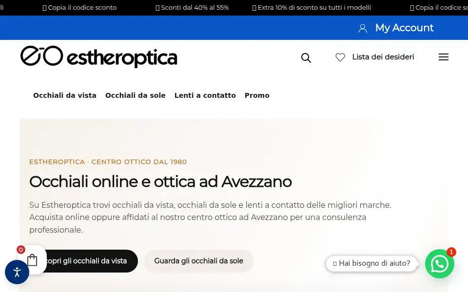 Screenshot of estheroptica.eu