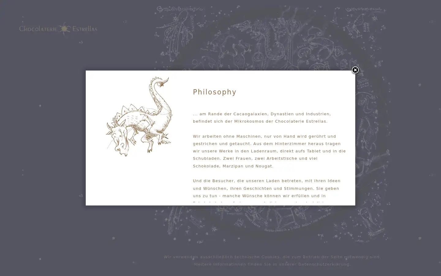 Screenshot of estrellas-chocolaterie.com