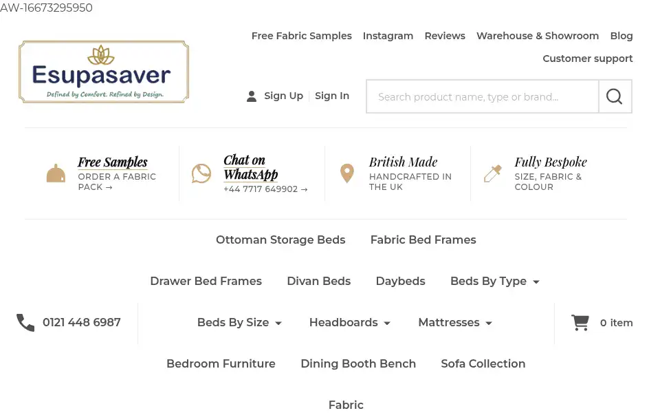 Screenshot of esupasaver.co.uk