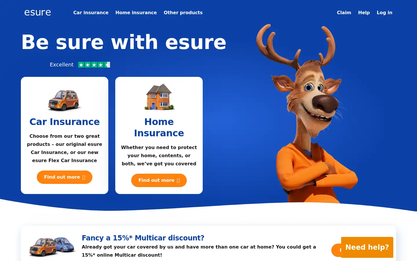 Screenshot of esure.com