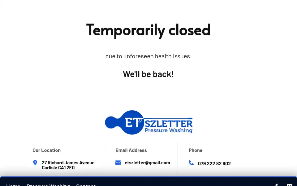 Screenshot of et-carlislepressurewashing.services