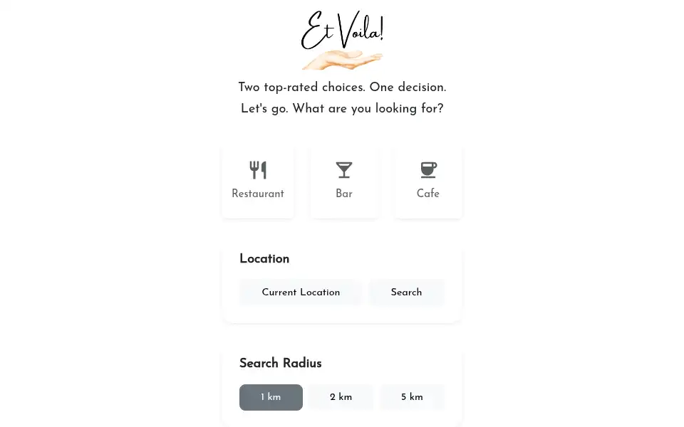 Screenshot of et-voila.app