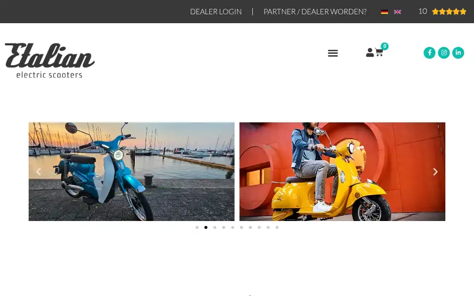 Screenshot of etalian.nl
