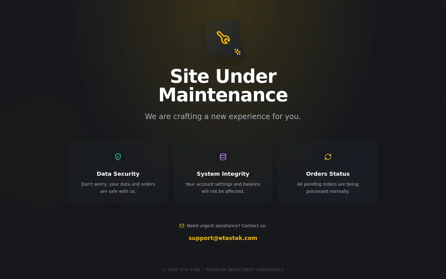 Screenshot of etastak.com