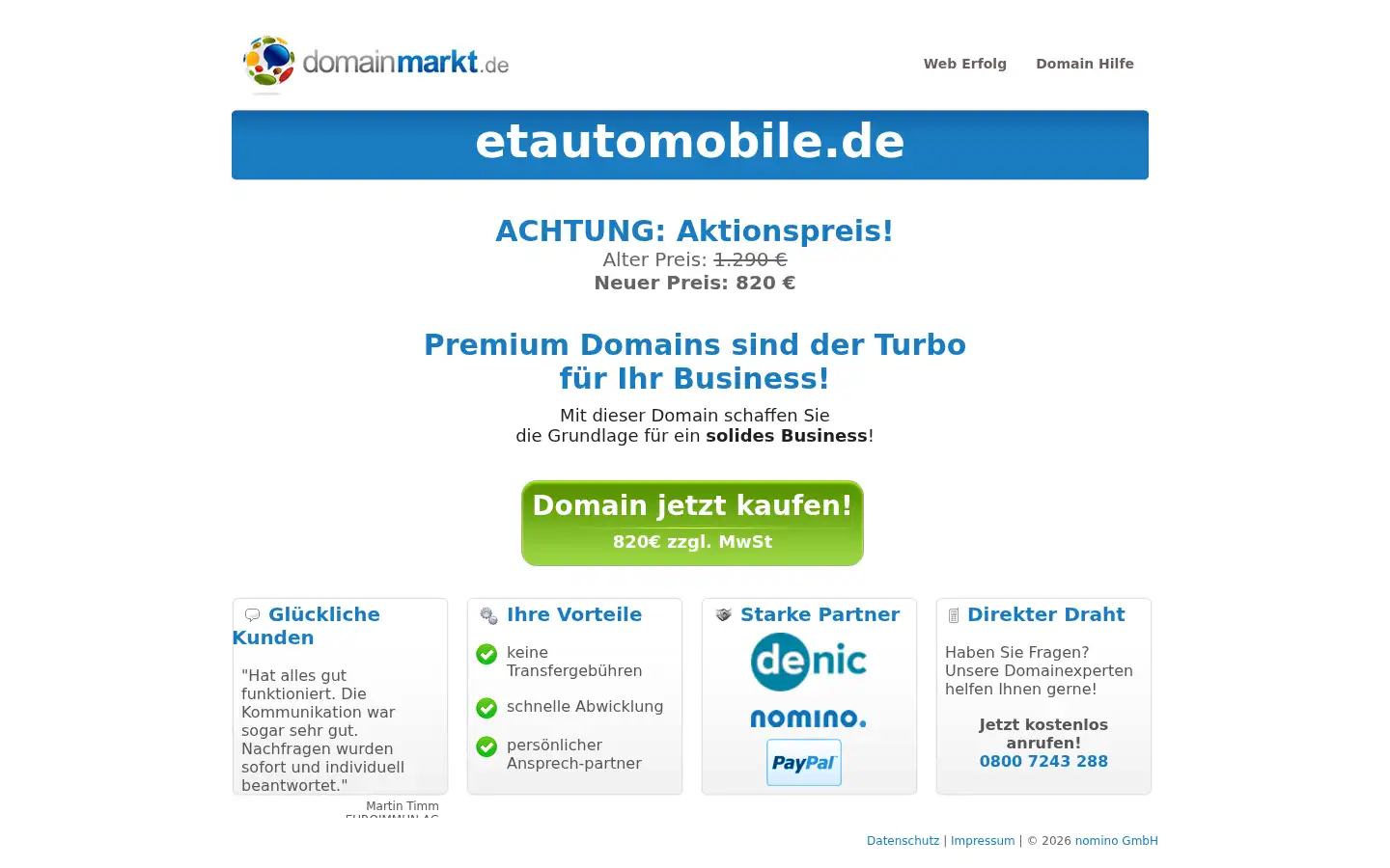 Screenshot of etautomobile.de