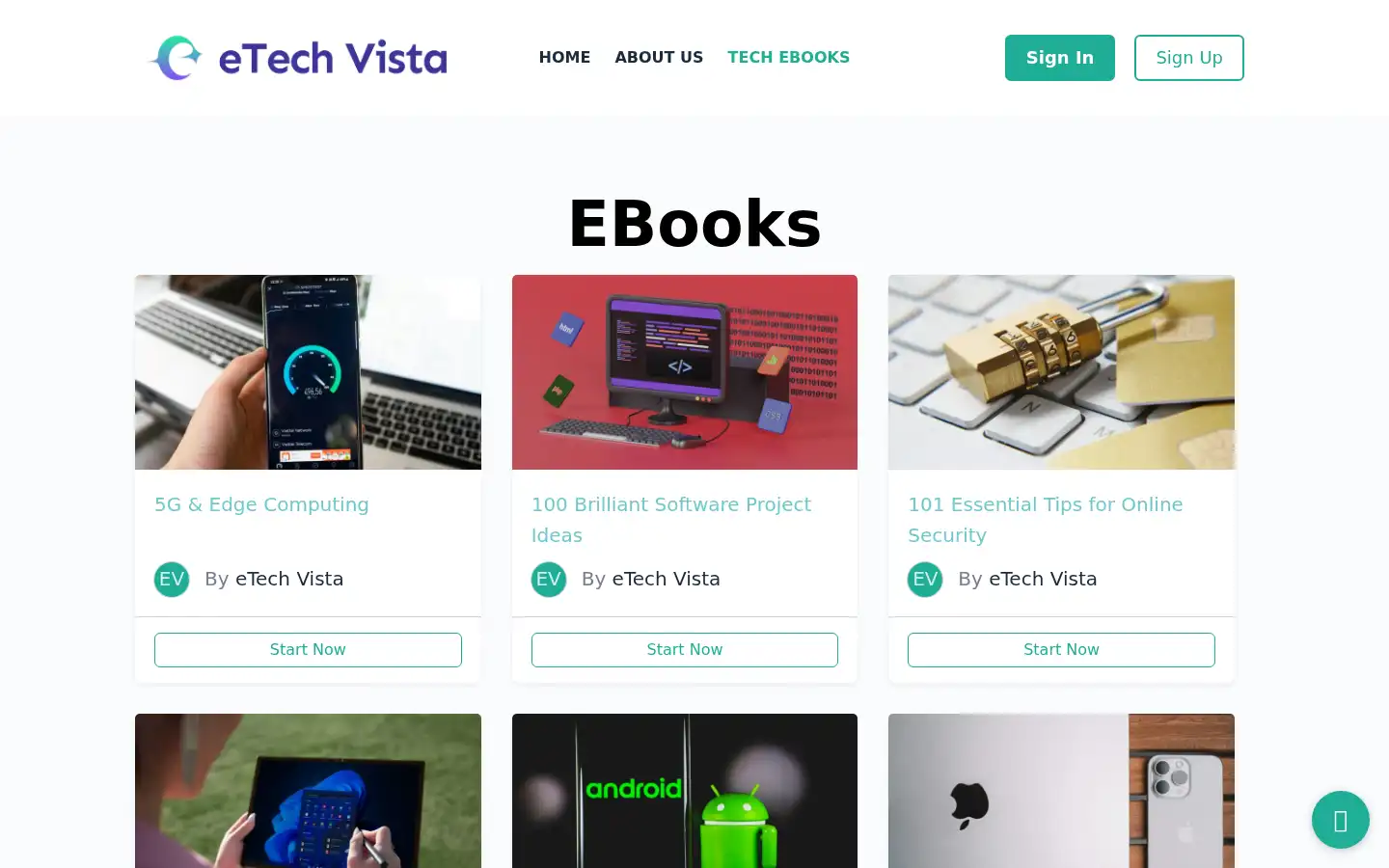 Screenshot of etechvista.co